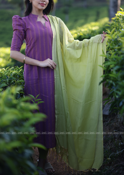 Wild Lavender Top & Dupatta Set