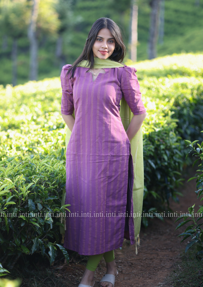 Wild Lavender Top & Dupatta Set