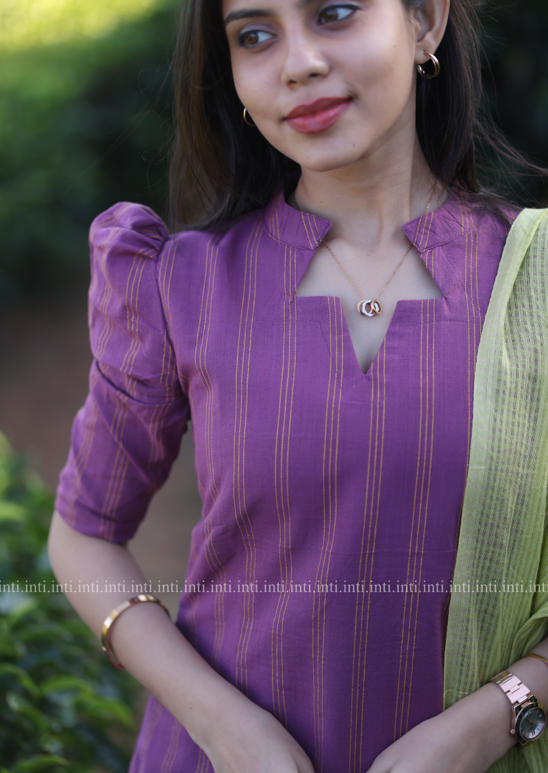 Wild Lavender Top & Dupatta Set