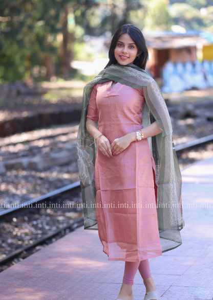 Pastel Harmony Top And Dupatta Set