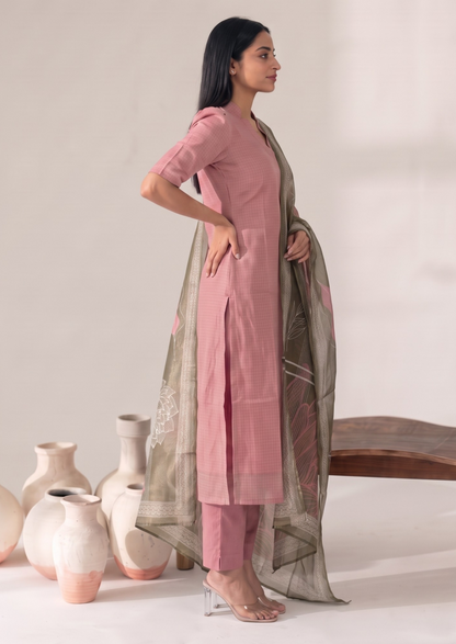 Pastel Harmony Top And Dupatta Set