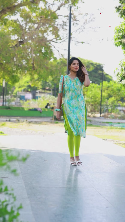 Tropical Plume Kurti