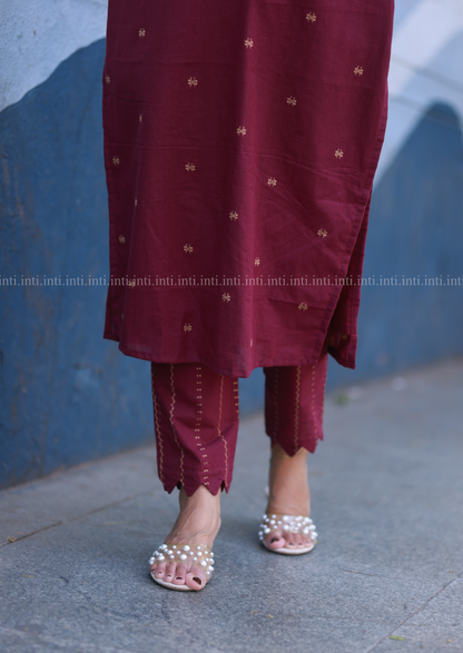 Velvet Grape Top and Pant Set