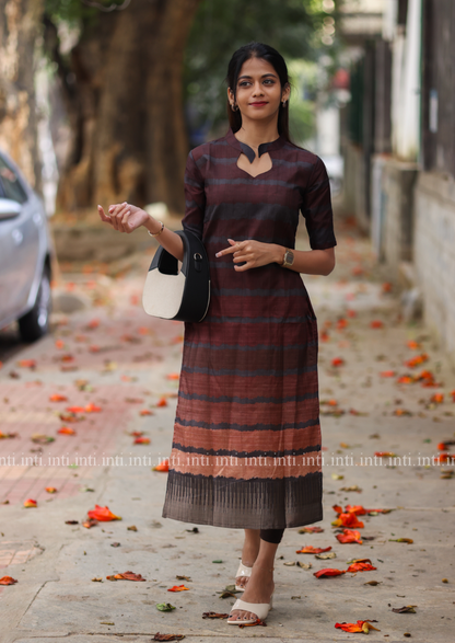 Sangria Stripes Kurti