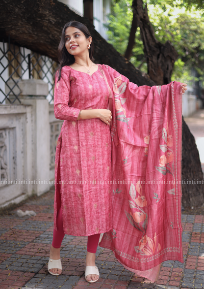 Sugar Rose Top & Dupatta Set