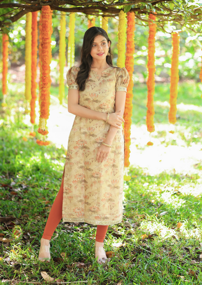 Lotus Sunrise Kurti