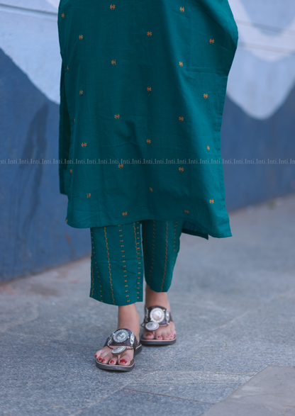 Deep Teal Whimsy Top and Pant Set