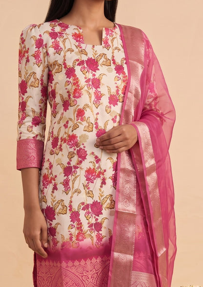 Rhapsody Dahlia Top & Dupatta Set
