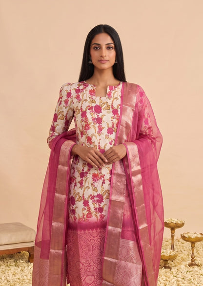 Rhapsody Dahlia Top & Dupatta Set