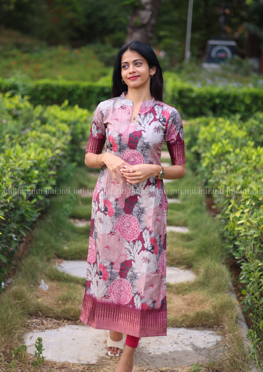 Wild Fuchsia Kurti